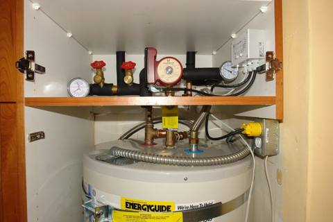 water heater and fittings, nothing wrong seen